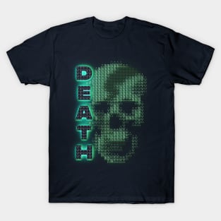death skull binary street wear style. T-Shirt